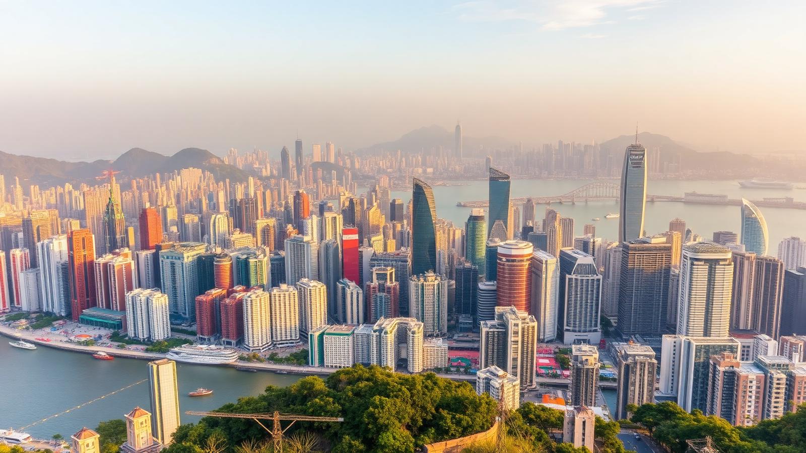 Hong Kong silhouette